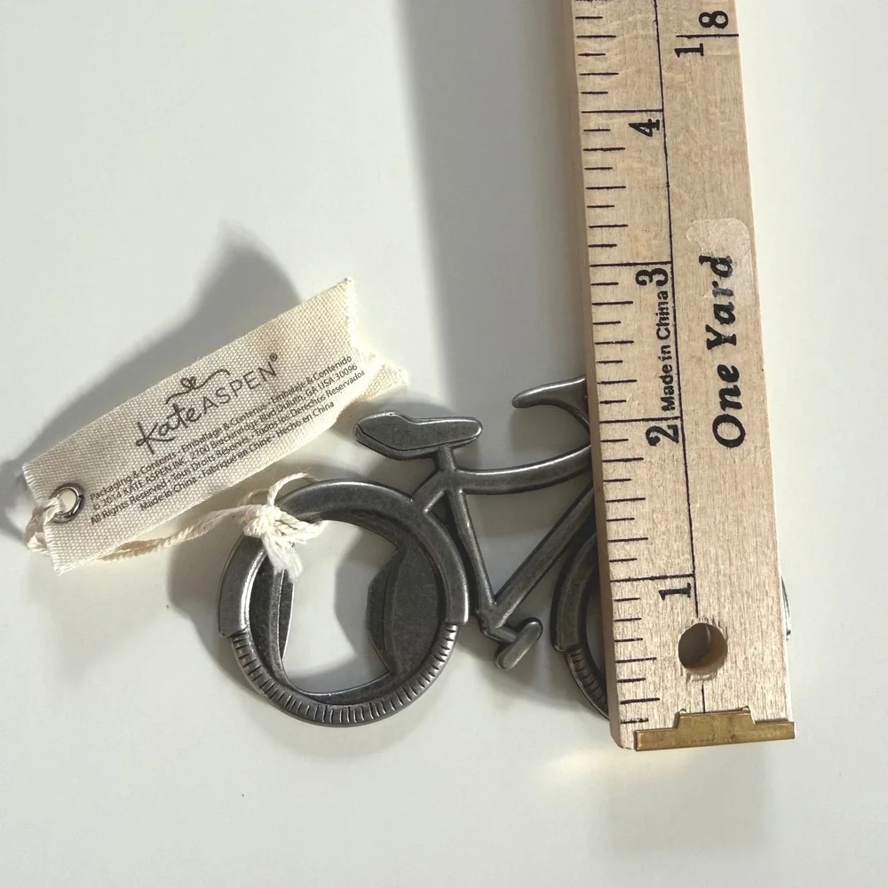 Kate Aspen Bicycle‎ Bottle Opener Metal Vintage Bike Shaped Gift Favor BNWT